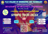 SYMFO TECH 2K23 Technical Symposium Poster